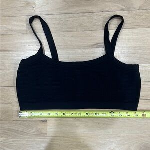 Black Cropped Tank Top